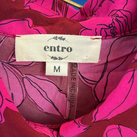 entro M Pink Top - Picture 2 of 3